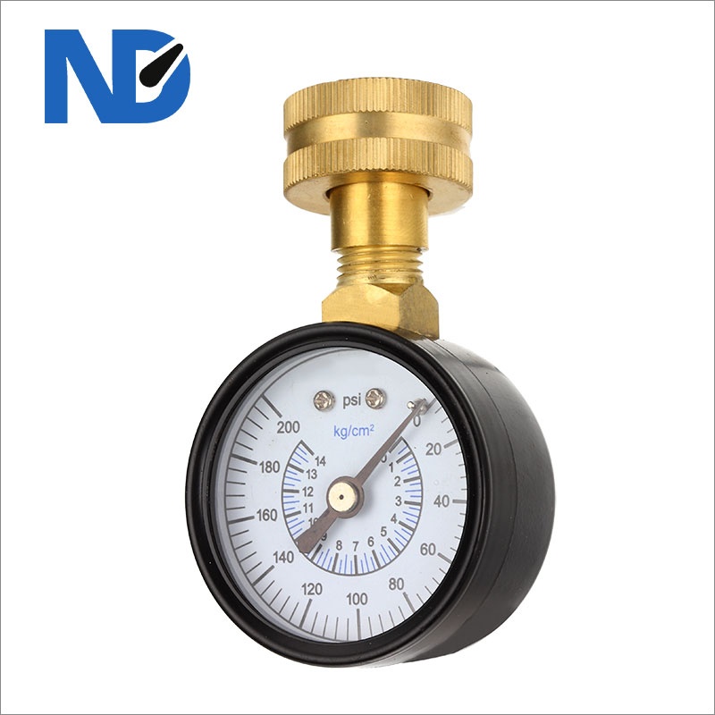 water test pressure gauge
