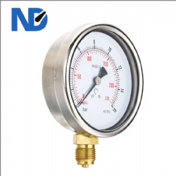 Liquid filled pressure gauge